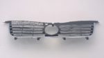 Grille assy 1.8L|2.0L; w/o Emblem; Black/Chrome - VOLKSWAGEN PASSAT 2001-2005