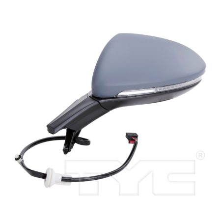 Left Mirror outside rear view Power; Heated; w/Cover; PTM - VOLKSWAGEN GOLF 2015-2015