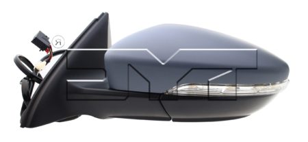 Left Mirror outside rear view Power; Heated; w/Signal Lamp; w/o Memory; PTM - VOLKSWAGEN JETTA 2011-2015