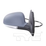 Right Mirror outside rear view Power; Heated; w/Signal Lamp; w/Puddle Lamp; PTM - VOLKSWAGEN JETTA 2005-2010