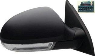 Right Mirror outside rear view Power; Heated; w/o Auto Dimming; Non-Lighted; w/Signal Lamp; PTM - VOLKSWAGEN PASSAT 2006-2010