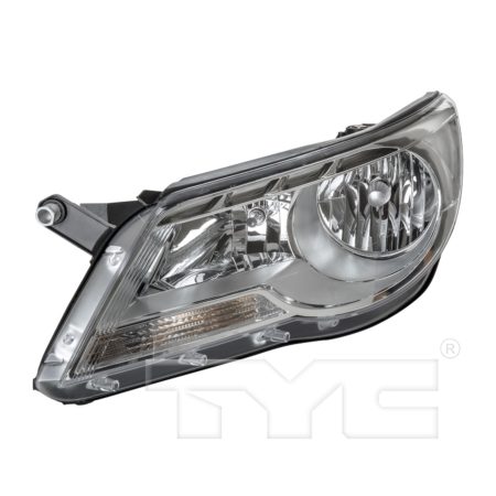 Left Headlamp assy composite Halogen; From VIN 902501 - VOLKSWAGEN TIGUAN 2009-2011