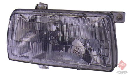 Right Headlamp assy composite from CH# 16G480000 - VOLKSWAGEN JETTA 1986-1992
