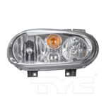 Right Headlamp assy composite w/o fog lamps - VOLKSWAGEN GOLF 2002-2007