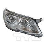 Right Headlamp assy composite Halogen; From VIN 902501 - VOLKSWAGEN TIGUAN 2009-2011
