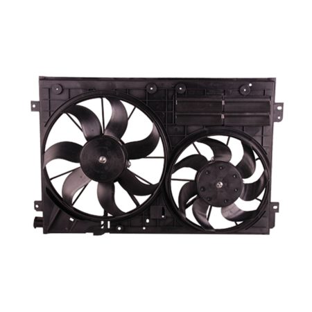 Radiator cooling fan assy 2.0L; Motor/Blade/Shroud Assy - VOLKSWAGEN PASSAT 2006-2012