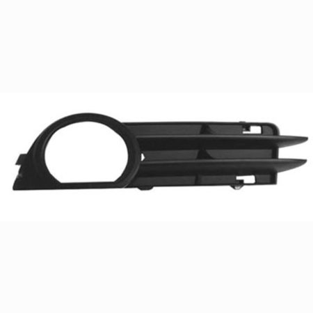 Right Front bumper insert w/o Sport Pkg; w/Fog Lamps; matte black - AUDI A3 2006-2009