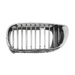 Grille assy 4dr sedan; hood mounted; left side; bright - BMW 330i 2002-2005