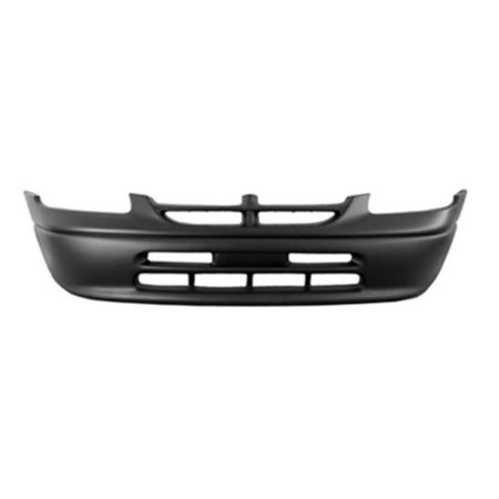 Front bumper cover w/o fog lamps; smooth finish - DODGE CARAVAN 1996-1999