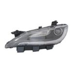 Left Headlamp assy composite Halogen; w/o LED DRL; Chrome Trim - CHRYSLER 200 2016-2017