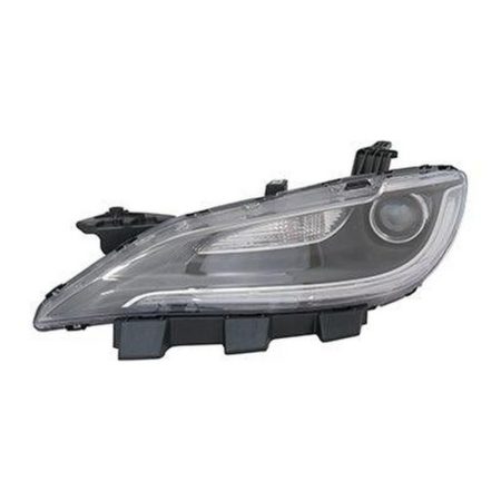 Left Headlamp assy composite Halogen; w/o LED DRL; Chrome Trim - CHRYSLER 200 2016-2017