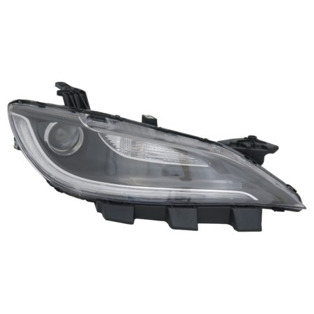 Right Headlamp assy composite Halogen; Black Trim - CHRYSLER 200 2015-2015