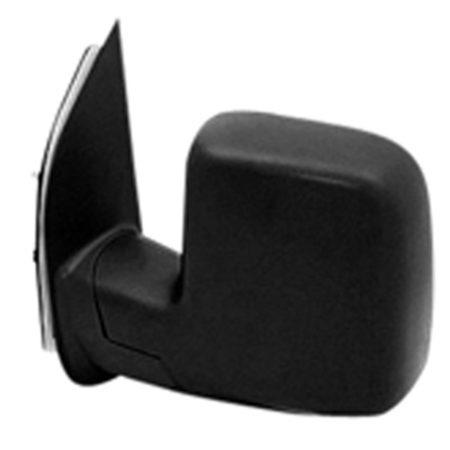 Left Mirror outside rear view Sail Type; Power; w/Integrated Spotter; Textured Black - FORD E-150 2010-2014