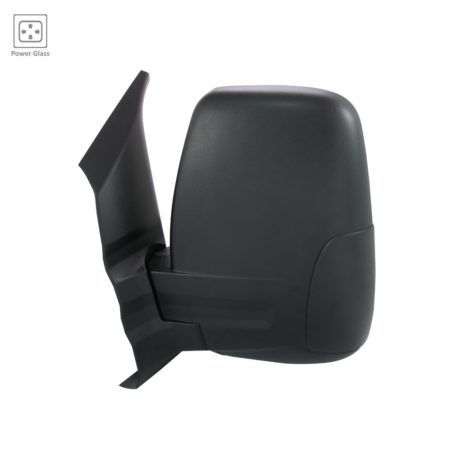Left Mirror outside rear view Power; Non-Heated; Short Arm; Medium/High Roof - FORD TRANSIT-150 2020-2021