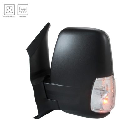 Left Mirror outside rear view Power; Heated; Power Fold; Short Arm; Medium/High Roof - FORD TRANSIT-150 2020-2021