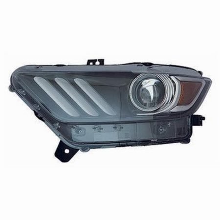 Left Headlamp lens/housing HID; w/LED - FORD MUSTANG 2015-2017