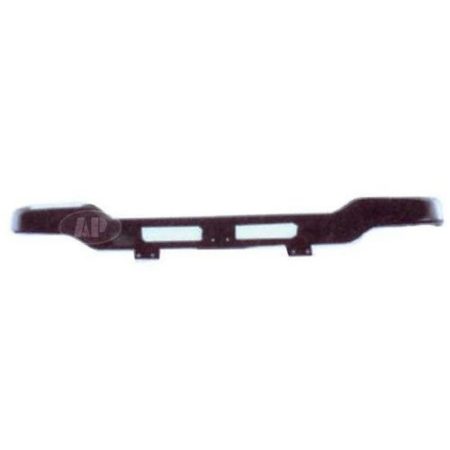 Front bumper face bar high air flow; w/2 slots; w/o bracket; black - GMC SIERRA 1500 2003-2006