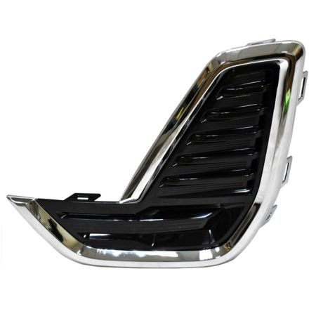 Left Front bumper insert Fog Lamp Opening Cover; w/o Fog Lamps; Chrome - GMC ACADIA 2020-2022