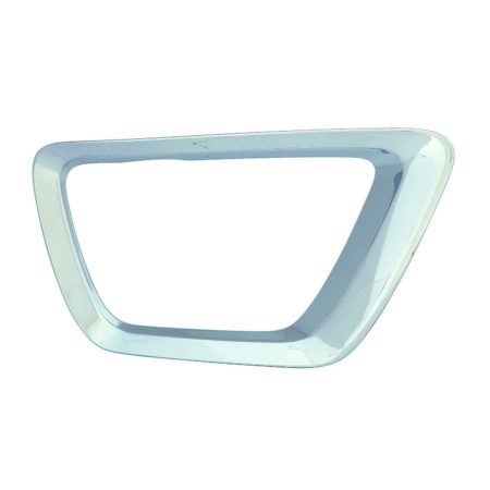 Right Front bumper insert Fog Lamp Bezel; w/o Appearance Pkg; Chrome - CHEVROLET COLORADO 2015-2020
