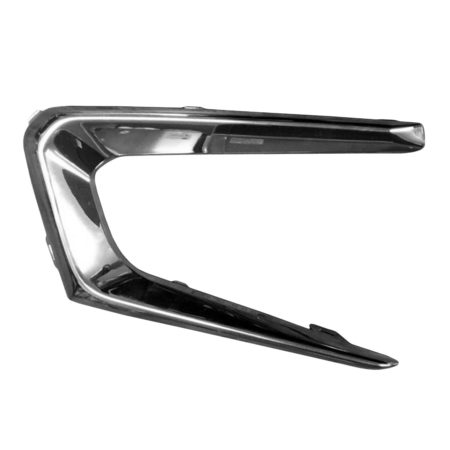 Right Front bumper insert L|LS; Fog Lamp Opening Bezel; Chrome - CHEVROLET MALIBU 2016-2018