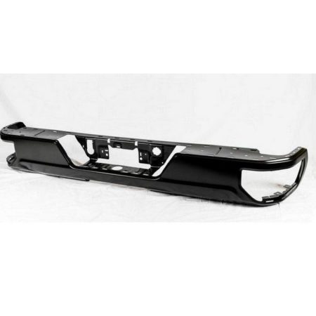Rear bumper assembly Single Exh; w/o Blind Spot Module; Chrome - CHEVROLET SILVERADO 1500 LTD 2022-2022