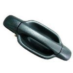 Right Rear door handle outer Crew Cab; black - CHEVROLET COLORADO 2004-2008