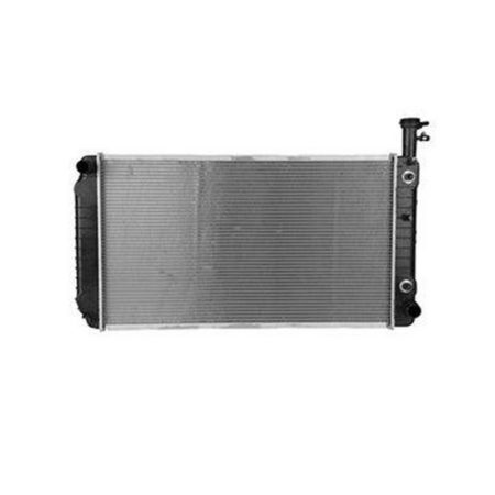 Radiator assembly w/6 cyl engine; 2nd design - GMC SAVANA 3500 2004-2014