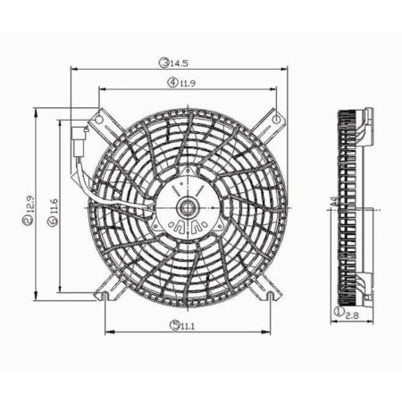Condenser fan all - CHEVROLET TRACKER 2002-2004