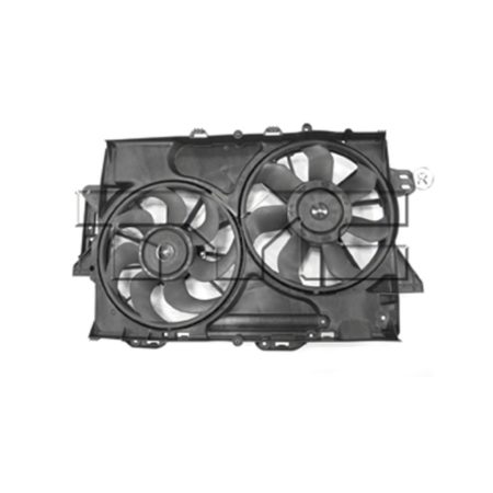 Radiator cooling fan assy 3.4L; 2nd Design; Motor/Blade/Shroud Dual Fan Assy - CHEVROLET EQUINOX 2008-2009