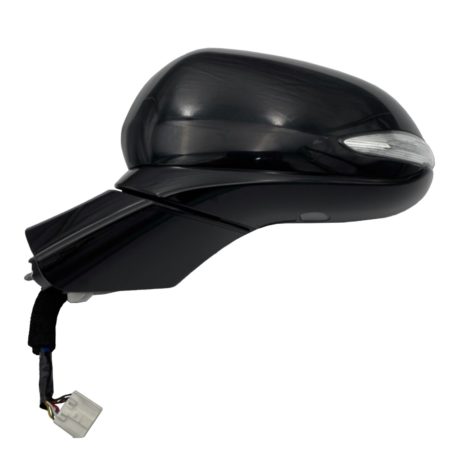 Left Mirror outside rear view Heated; w/Signal Lamp; w/o Side View Camera; Textured Black - HYUNDAI SANTA FE 2019-2020