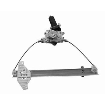 Left Front door glass regulator 4dr sedan - HYUNDAI ACCENT 2000-2006