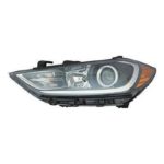 Left Headlamp assy composite Halogen; w/o DRL - HYUNDAI ELANTRA 2017-2018