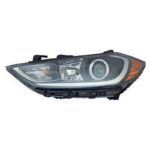 Left Headlamp assy composite Halogen; w/DRL - HYUNDAI ELANTRA 2017-2018