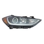 Right Headlamp assy composite Halogen; w/o DRL - HYUNDAI ELANTRA 2017-2018