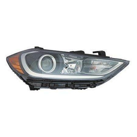 Right Headlamp assy composite Halogen; w/o DRL - HYUNDAI ELANTRA 2017-2018