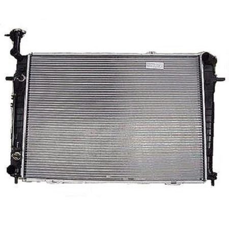 Radiator assembly w/2.0L engine; w/auto trans; w/manual air cond - HYUNDAI TUCSON 2005-2006