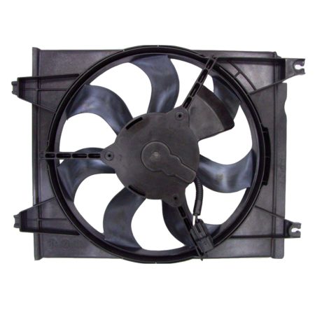 Condenser fan includes motor/blade/shroud; right side; late design - KIA SPECTRA 2005-2009