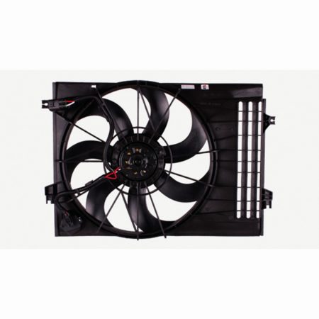 Radiator cooling fan assy includes motor/blade/shroud; w/2.7L engine - HYUNDAI TUCSON 2005-2009