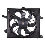 Radiator cooling fan assy 1.6L; w/o Control Module; Motor/Blade/Shroud Assy - KIA FORTE5 2014-2018
