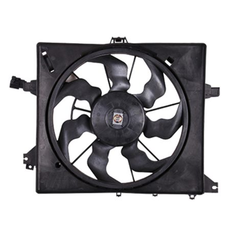 Radiator cooling fan assy 1.6L; w/o Control Module; Motor/Blade/Shroud Assy - KIA FORTE5 2014-2018