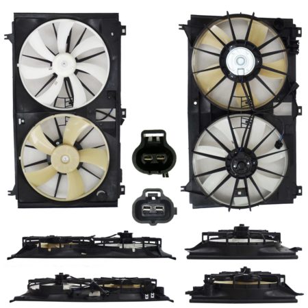 Radiator cooling fan assy 3.5L; Motor/Blade/Shroud Assy - LEXUS GS350 2007-2011