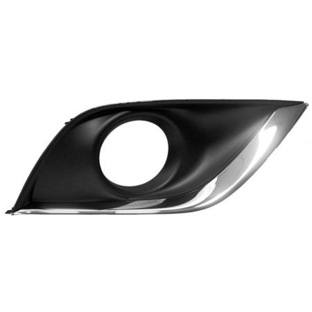 Right Front bumper insert Fog Lamp Bezel; w/Fog Lamps - NISSAN VERSA 2015-2018