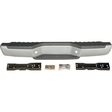 Rear bumper face bar Includes Brackets & Pads; Black - NISSAN FRONTIER 1998-2004