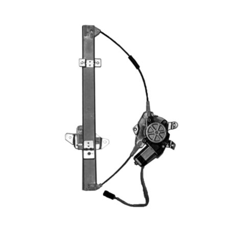 Left Front door glass regulator Power; w/Motor - NISSAN ALTIMA 1993-1997