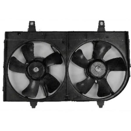 Radiator cooling fan assy dual fan assy; includes motors/blades/shroud - NISSAN MAXIMA 2000-2000