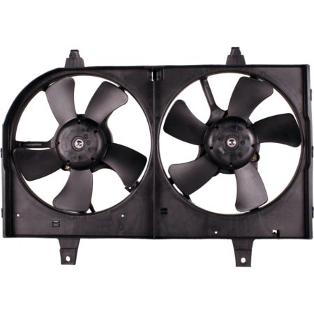 Radiator cooling fan assy dual fan assy; includes motors/blades/shroud - NISSAN MAXIMA 2002-2003
