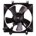 Condenser fan 4 Cyl; w/Turbo; RH; Motor/Blade/Shroud Assy - SUBARU LEGACY 2005-2009