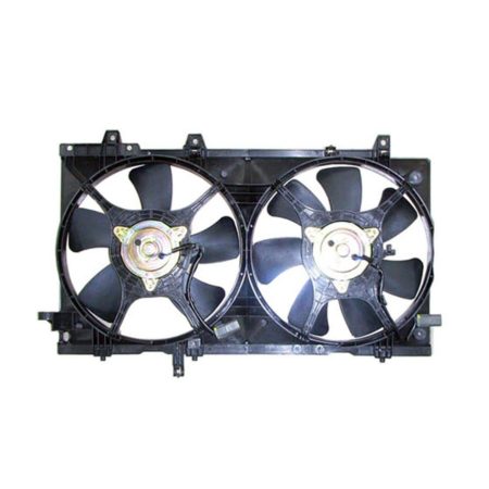 Radiator cooling fan assy w/Turbo; Motor/Blade/Shroud Dual Fan Assy - SUBARU FORESTER 2004-2008