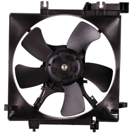 Radiator cooling fan assy 4 Cyl; w/Turbo; LH; Motor/Blade/Shroud Assy - SUBARU LEGACY 2005-2009