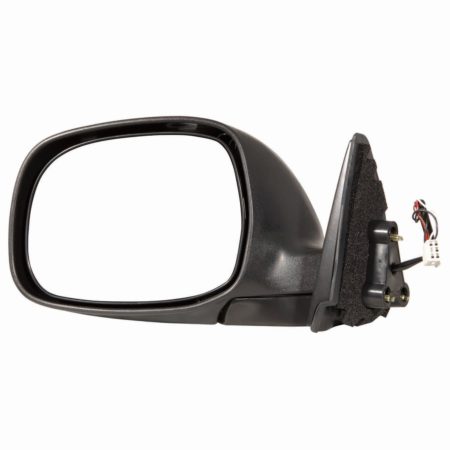 Left Mirror outside rear view LIMITED; REGULAR CAB|ACCESS CAB; Power; Heated; Black - TOYOTA TUNDRA 2003-2004